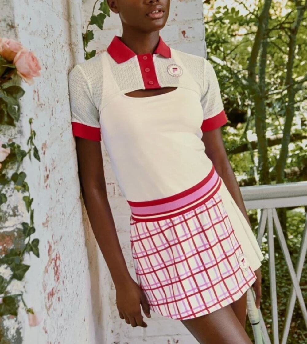 Fila x Brandon Maxwell Polo Set Size XL in Pink Marshmallow / Rose Bloom